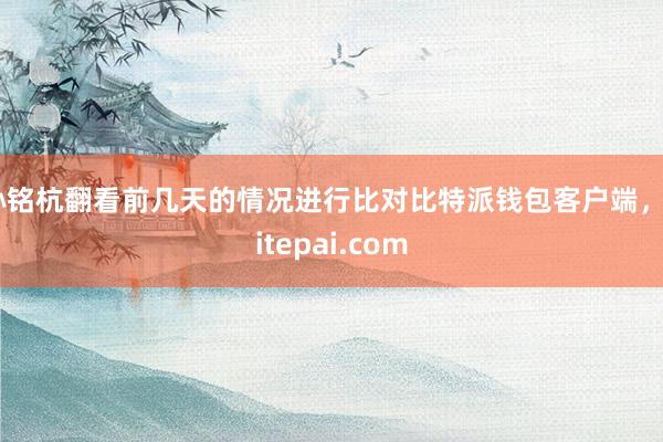 孙铭杭翻看前几天的情况进行比对比特派钱包客户端，bitepai.com