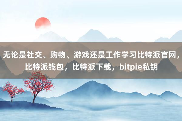 无论是社交、购物、游戏还是工作学习比特派官网，比特派钱包，比特派下载，bitpie私钥