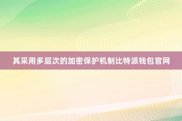 其采用多层次的加密保护机制比特派钱包官网