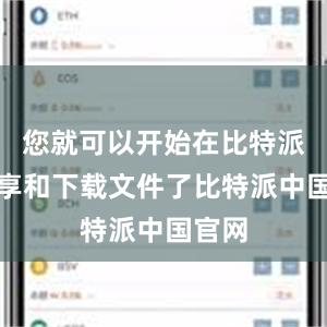 您就可以开始在比特派上分享和下载文件了比特派中国官网