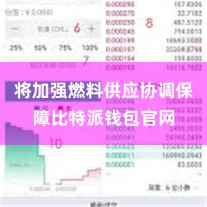 将加强燃料供应协调保障比特派钱包官网